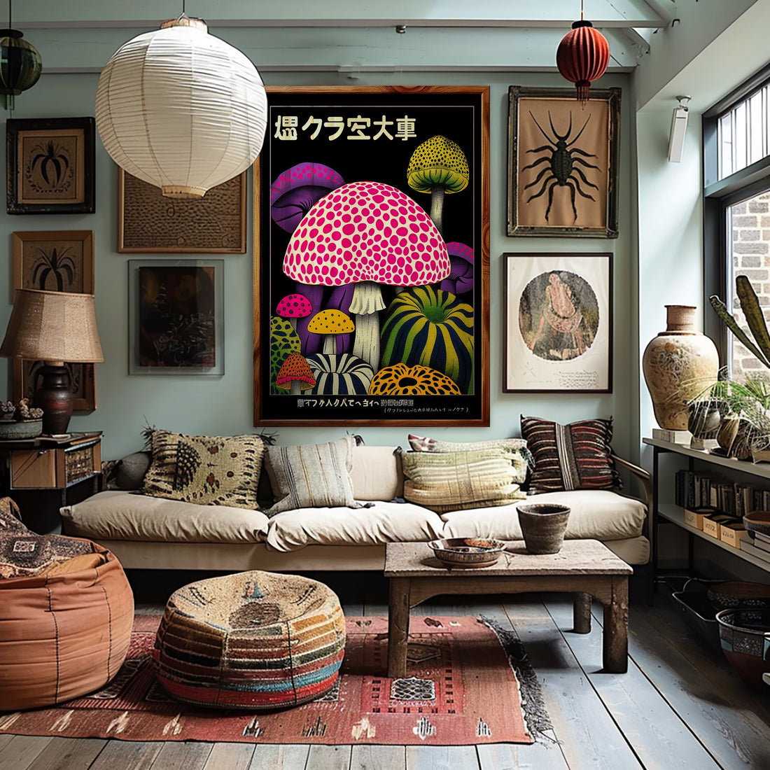 Daydream Psychedelic Mushroom Art Print Poster by Love Frankie