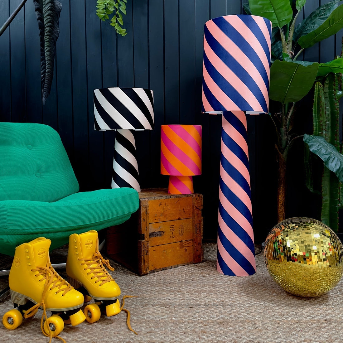 Helter Skelter Portable Lamps. The Maximalist Dream in terms of statement lighting