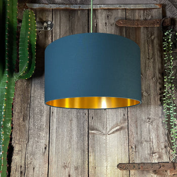 Blue Lampshades