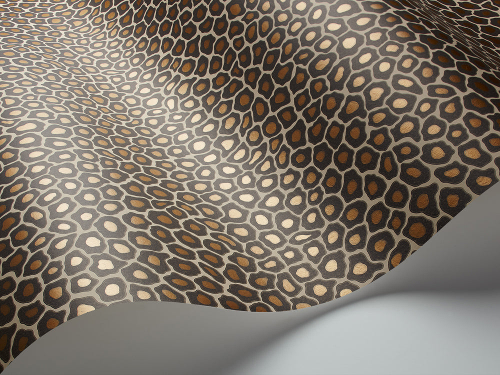 Cole & Son Ardmore Collection Senzo Spot Wallpaper - Brown and Gold - 6027