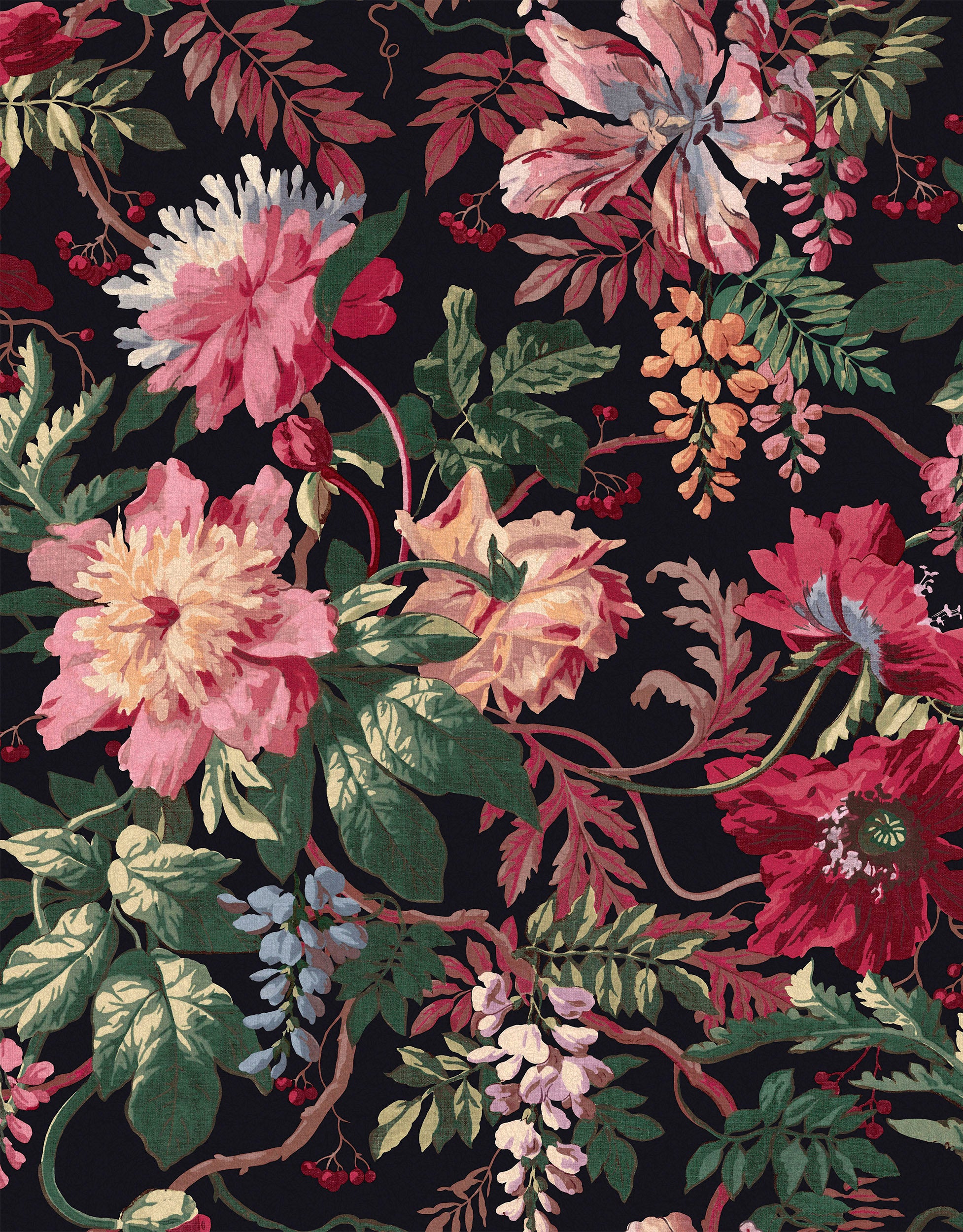 Midnight Garden Wallpaper - Jam Tart