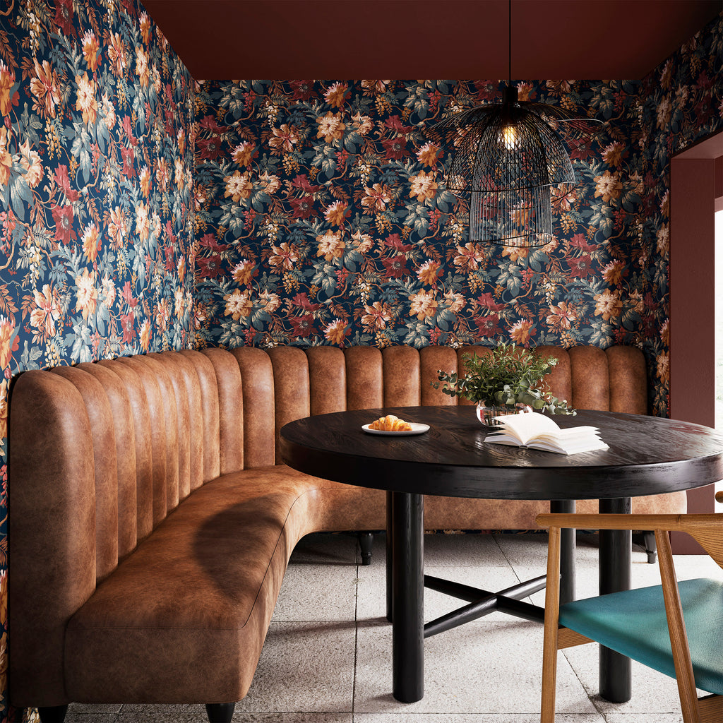 Midnight Garden Wallpaper - Fire Cracker