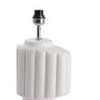 Ribbed Table Lamp in White