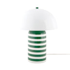 Stripy Table Lamp in Green