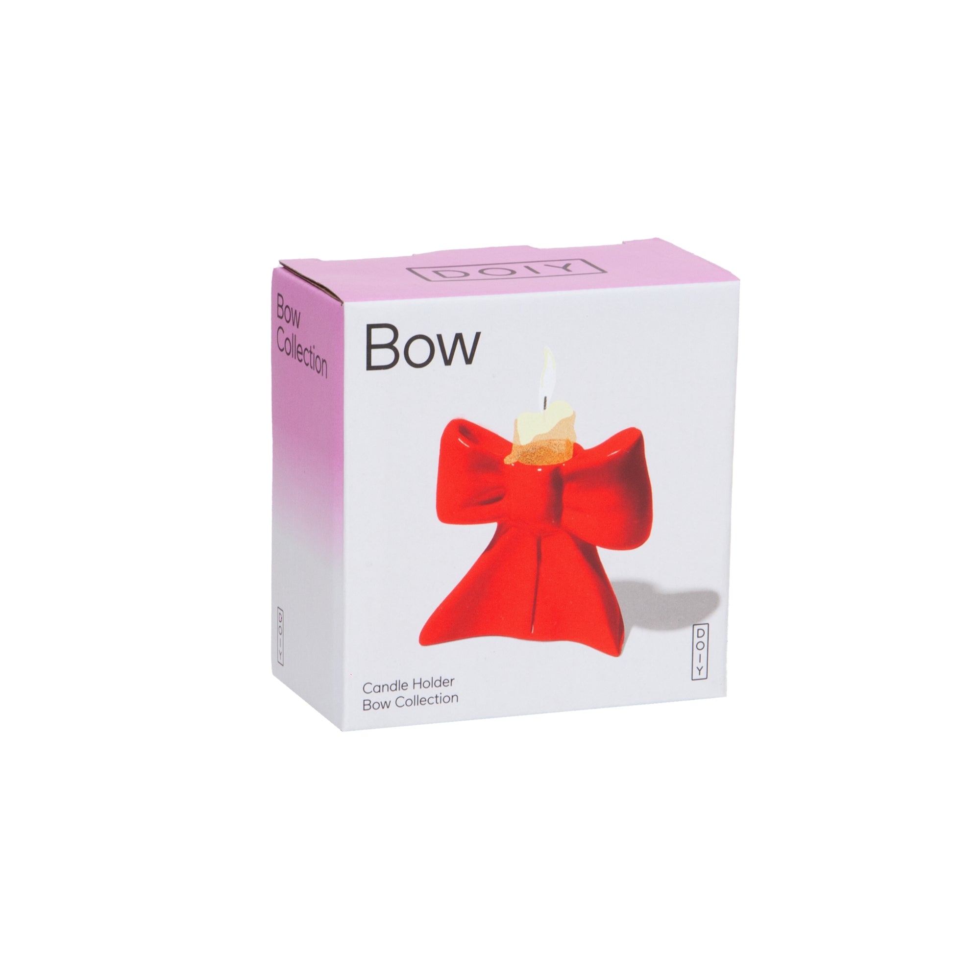 Red Bow Candle Holder
