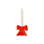 Red Bow Candle Holder