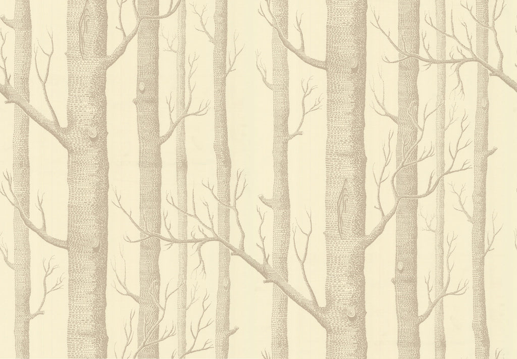 Cole & Son New Contemporary: The Woods Wallpaper Linen on Cream 69/12148