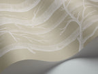 Cole & Son New Contemporary: The Woods Wallpaper White on Old Olive 69/12149