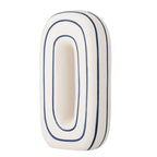 Blue Circles Statement Vase