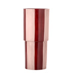 Ruby & Rose Striped Stoneware Vase