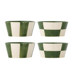 Emerald & Bone Bowls - Checks or Stripes