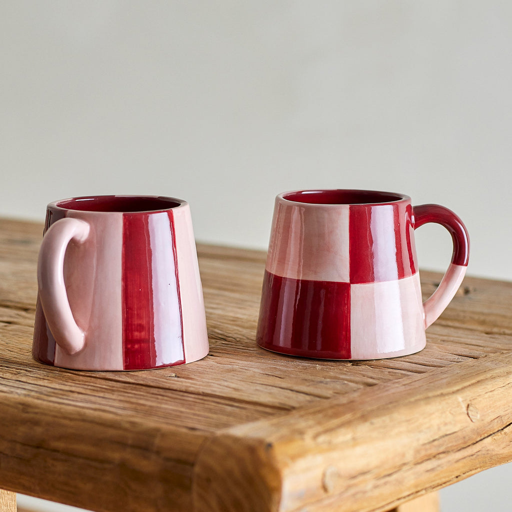 Ruby & Rose Mugs - Checks or Stripes