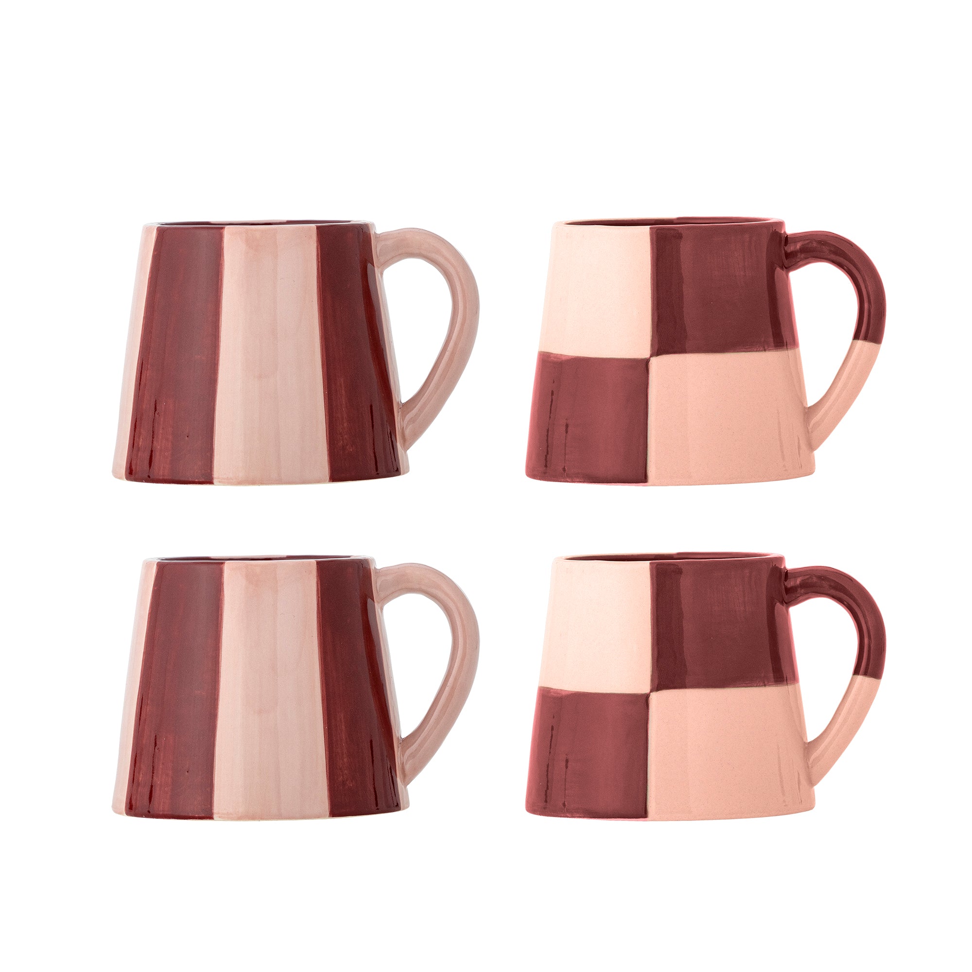 Ruby & Rose Mugs - Checks or Stripes