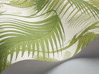 Cole & Son Palm Jungle wallpaper in Ivory & Green 95/1001