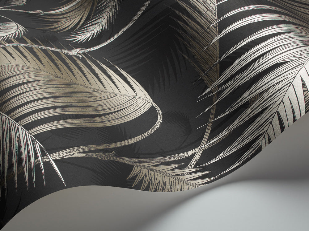 Cole & Son Palm Jungle wallpaper in Metallic Bronze 95/1004