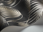 Cole & Son Palm Jungle wallpaper in Metallic Bronze 95/1004
