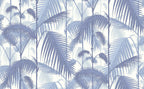 Cole & Son Palm Jungle wallpaper in China Blue 95/1005