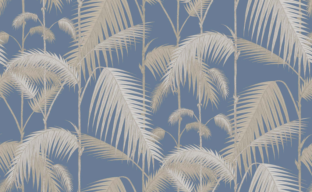 Cole & Son Palm Jungle wallpaper in Blue 95/1006