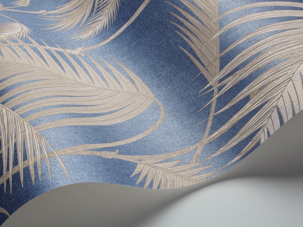 Cole & Son Palm Jungle wallpaper in Blue 95/1006