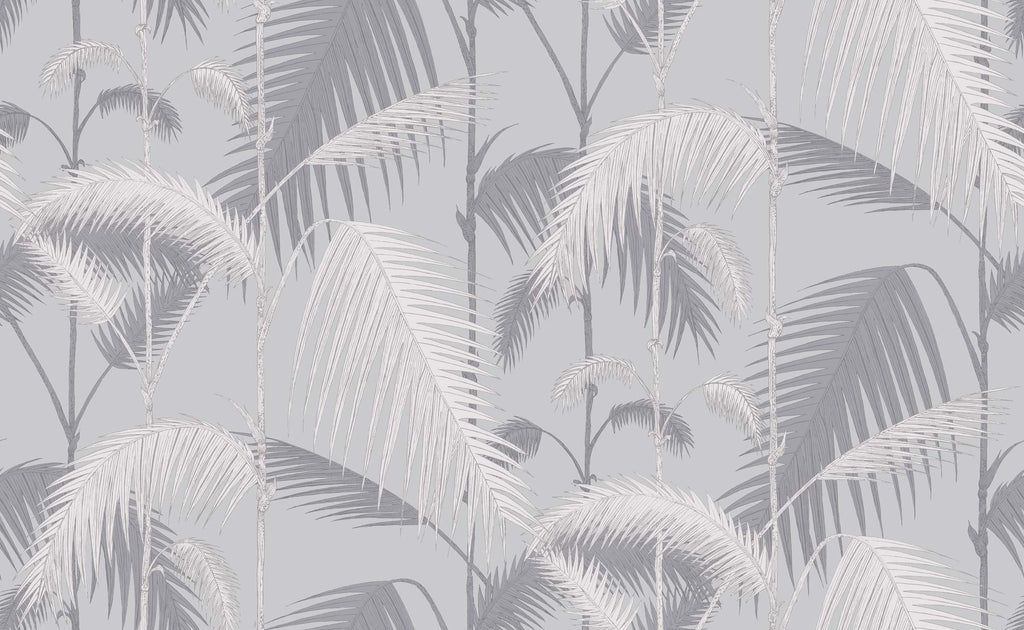 Cole & Son Palm Jungle wallpaper in Silver 95/1007