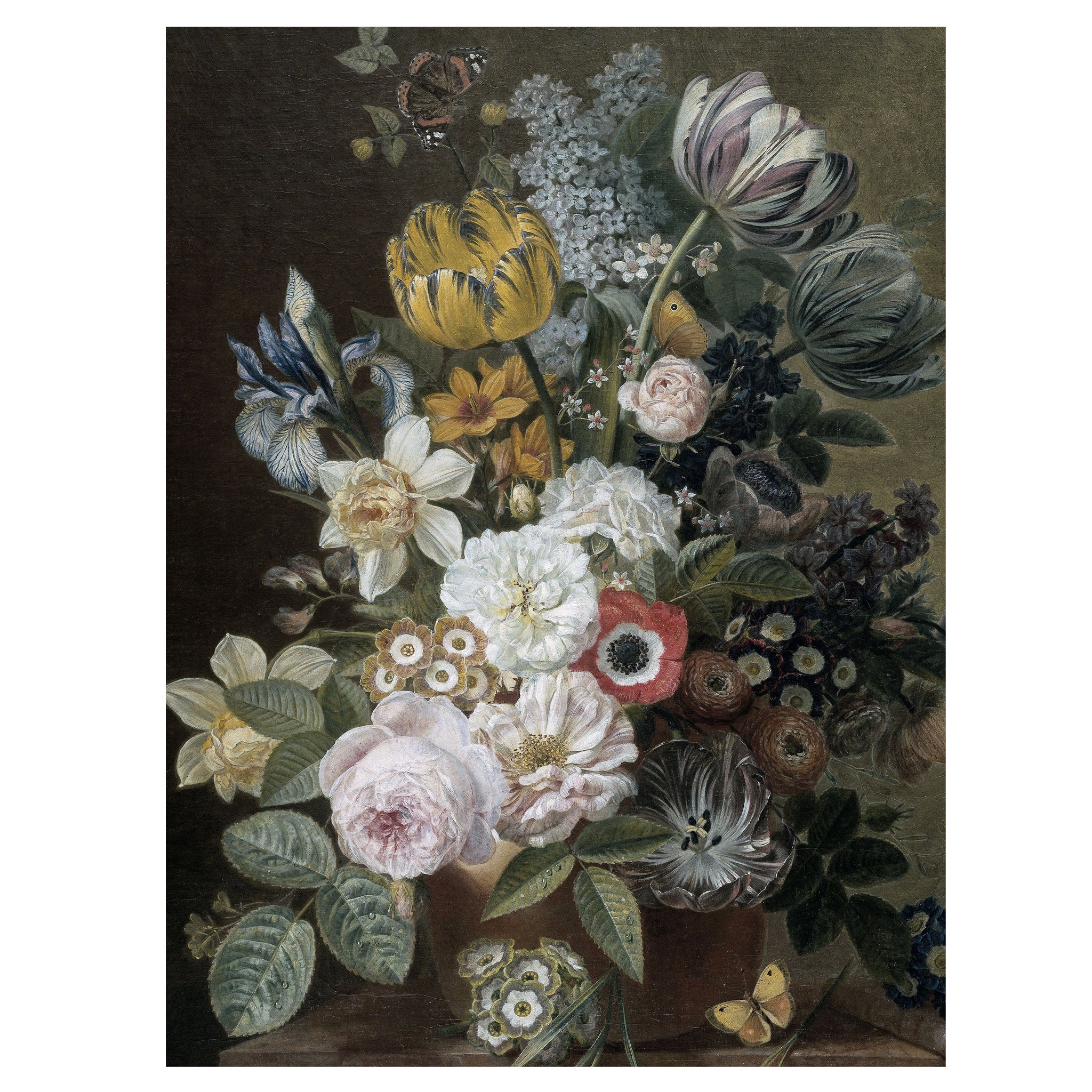 Vintage Bloemen Floral Bouquet Wall Hanging