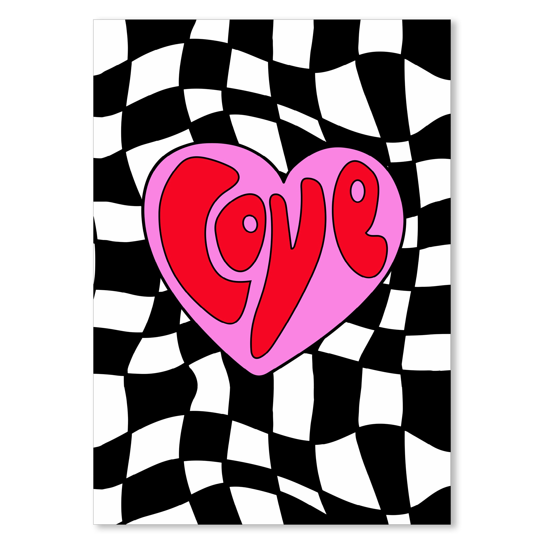 Checkmate Love Typography Poster