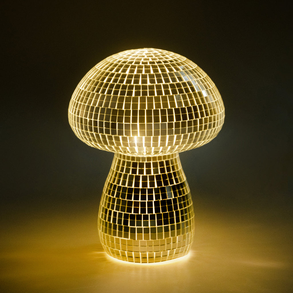 Disco Ball Mushroom Nightlight - Light on