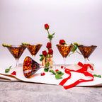 Leopard Print Martini Glass