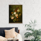 Vintage Dutch Flowers Wall Hanging