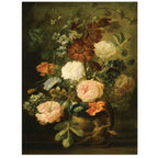 Vintage Dutch Flowers Wall Hanging