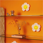 Flower Power Smiley Wall Light