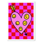 Heart Full of Smileys Typography Poster