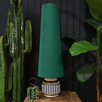 Hunter Green Cotton Oversized Cone Lampshades