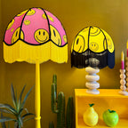 Pink Acid Drops Smiley Face Vintage Dome Lampshades