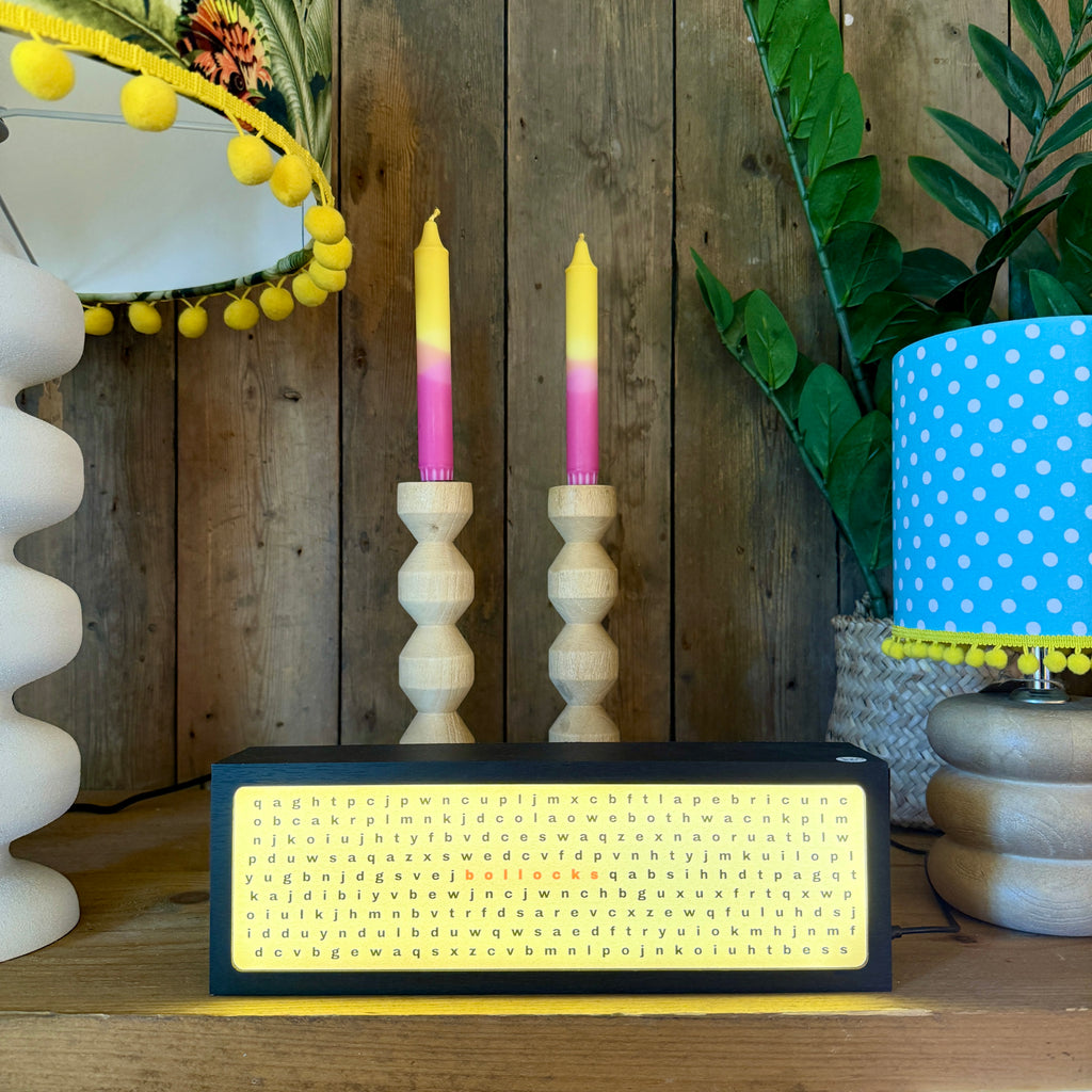 Bollocks Word Search LED Light Box