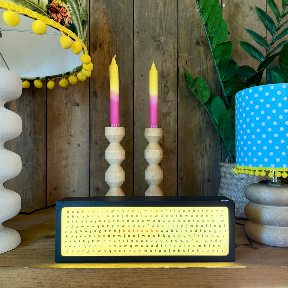 Bollocks Word Search LED Light Box