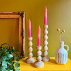 Natural Wooden Candle Holders - 3 Sizes Available