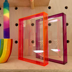 Medium Neon Acrylic Picture Frames - Two Colours To Choose