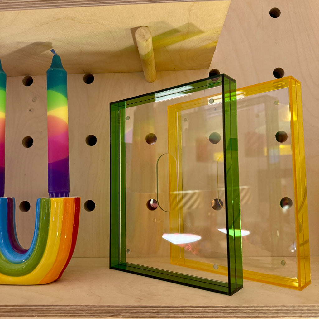 Large Neon Acrylic Photo Frame - Four Colours To Choose