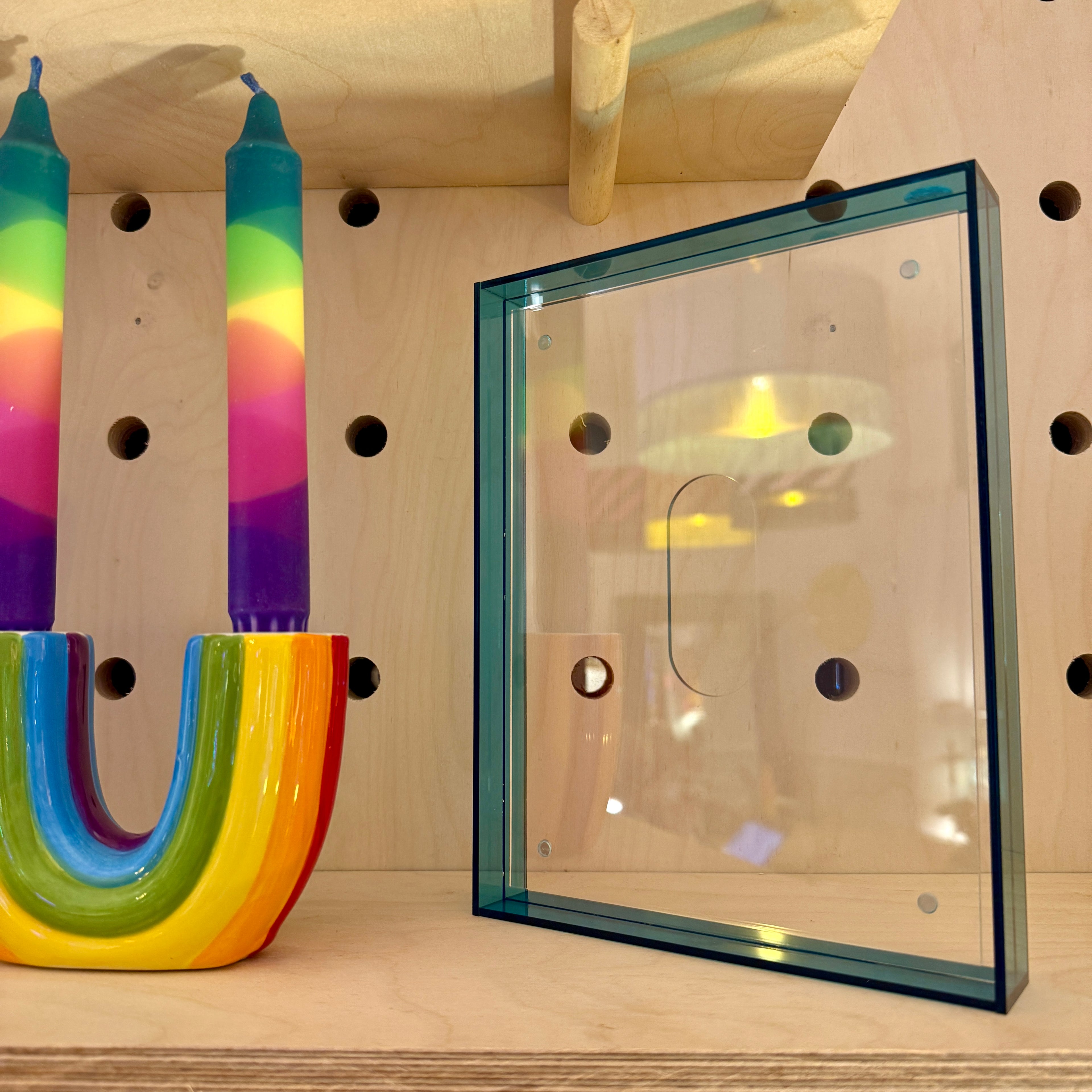 Large Neon Acrylic Photo Frame - Four Colours To Choose