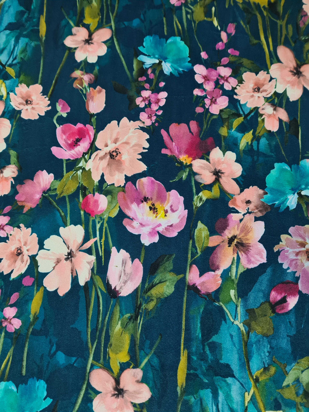 Hazy Meadow Kingfisher Velvet