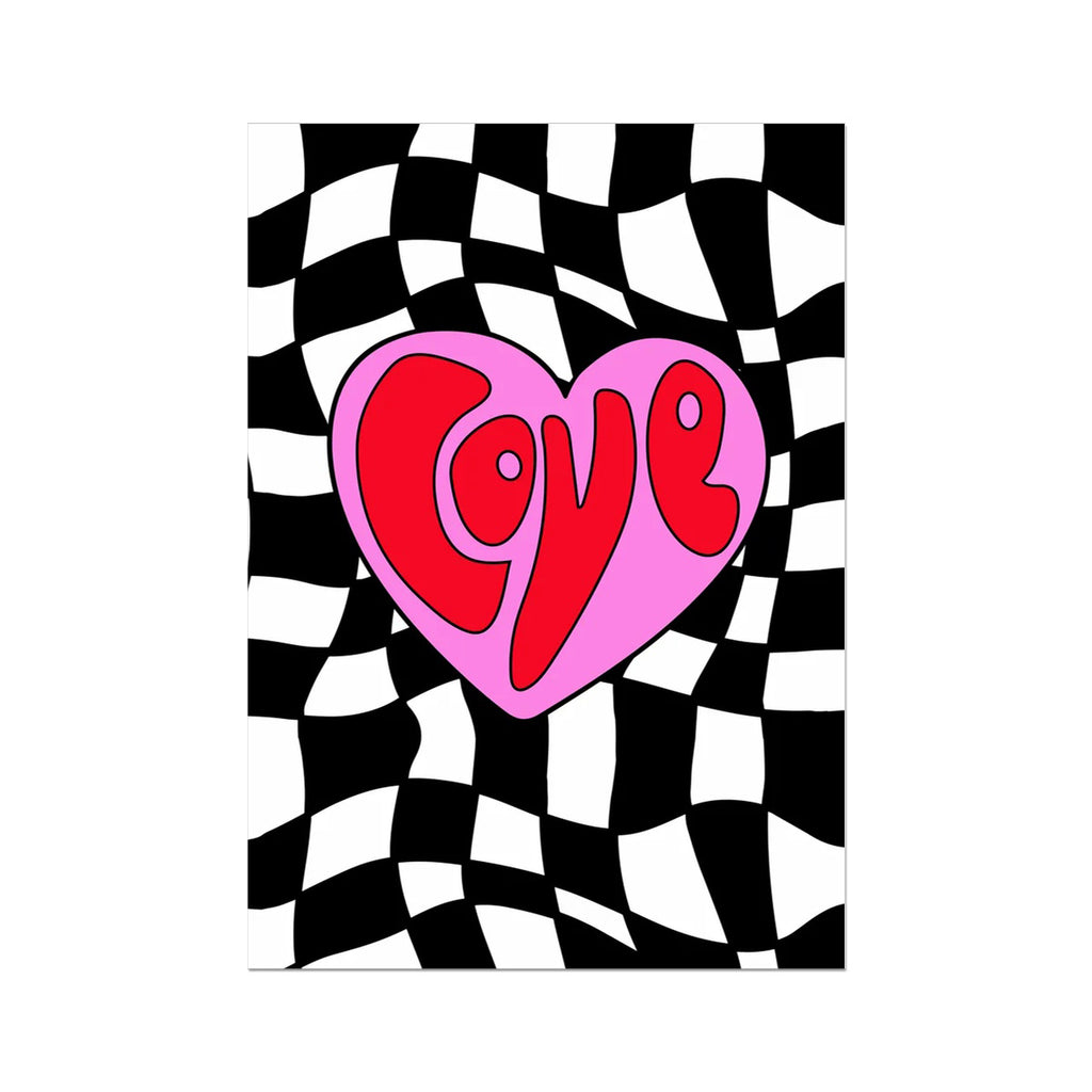 Checkmate Love Art Print Poster