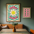 love frankie yellow mellow art print