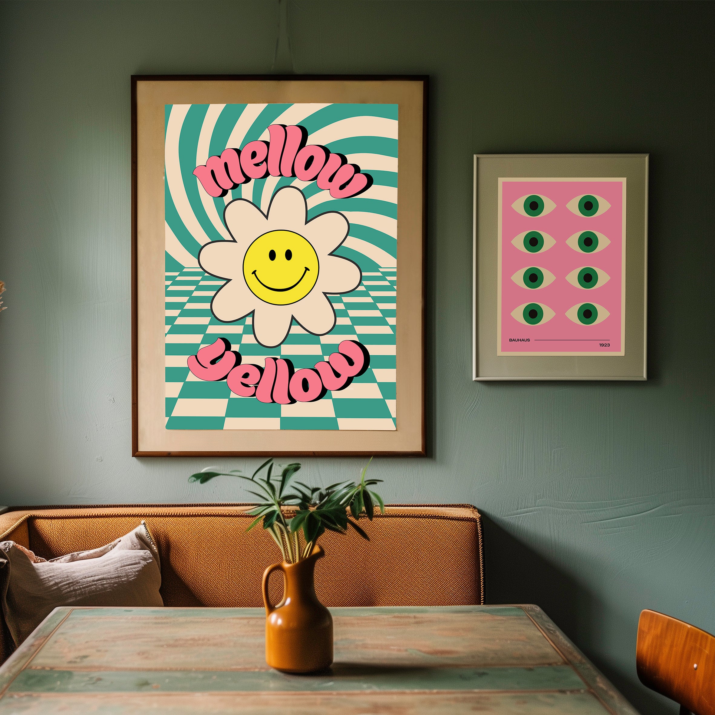 love frankie yellow mellow art print