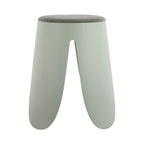 Padded Boucle Stools in Sage Green
