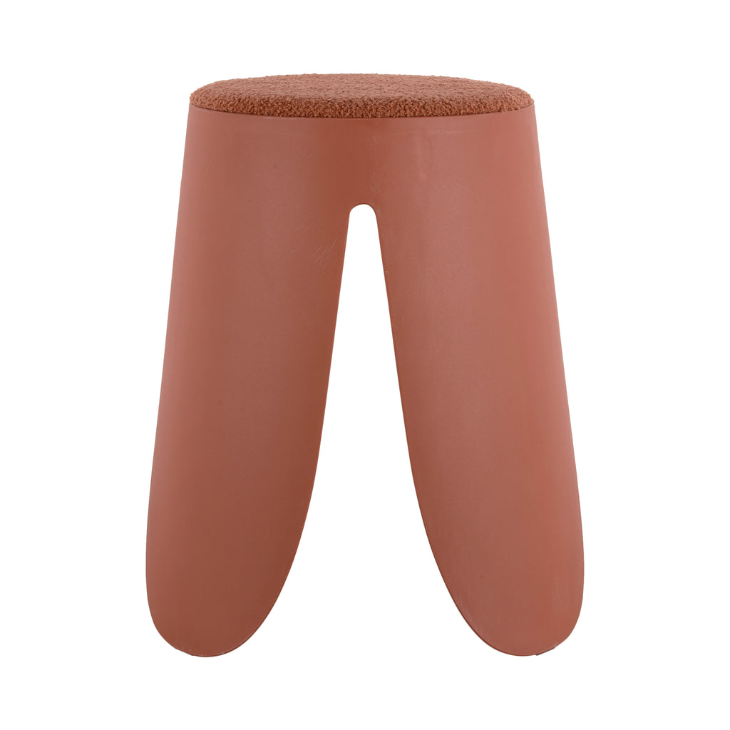 Padded Boucle Stools in Rust