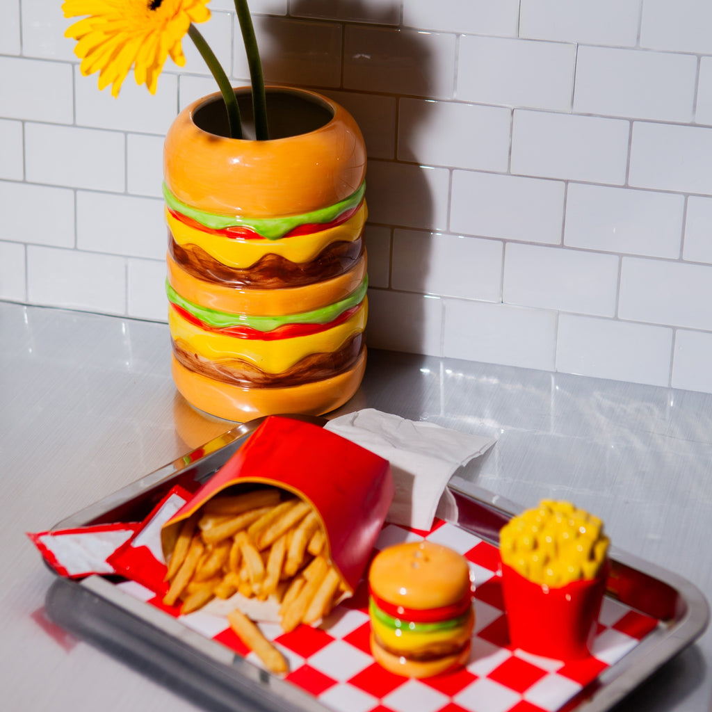 Burger and Chips Salt & Pepper Shakers