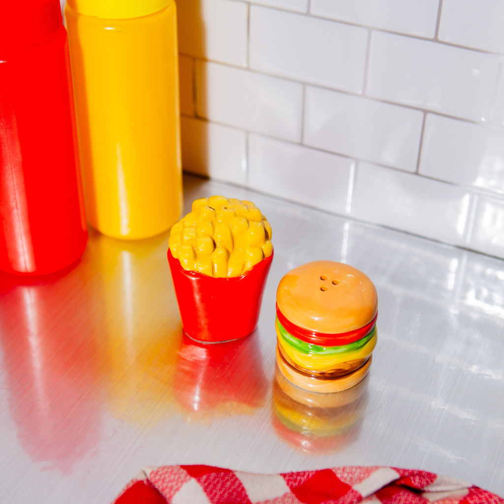 Burger and Chips Salt & Pepper Shakers