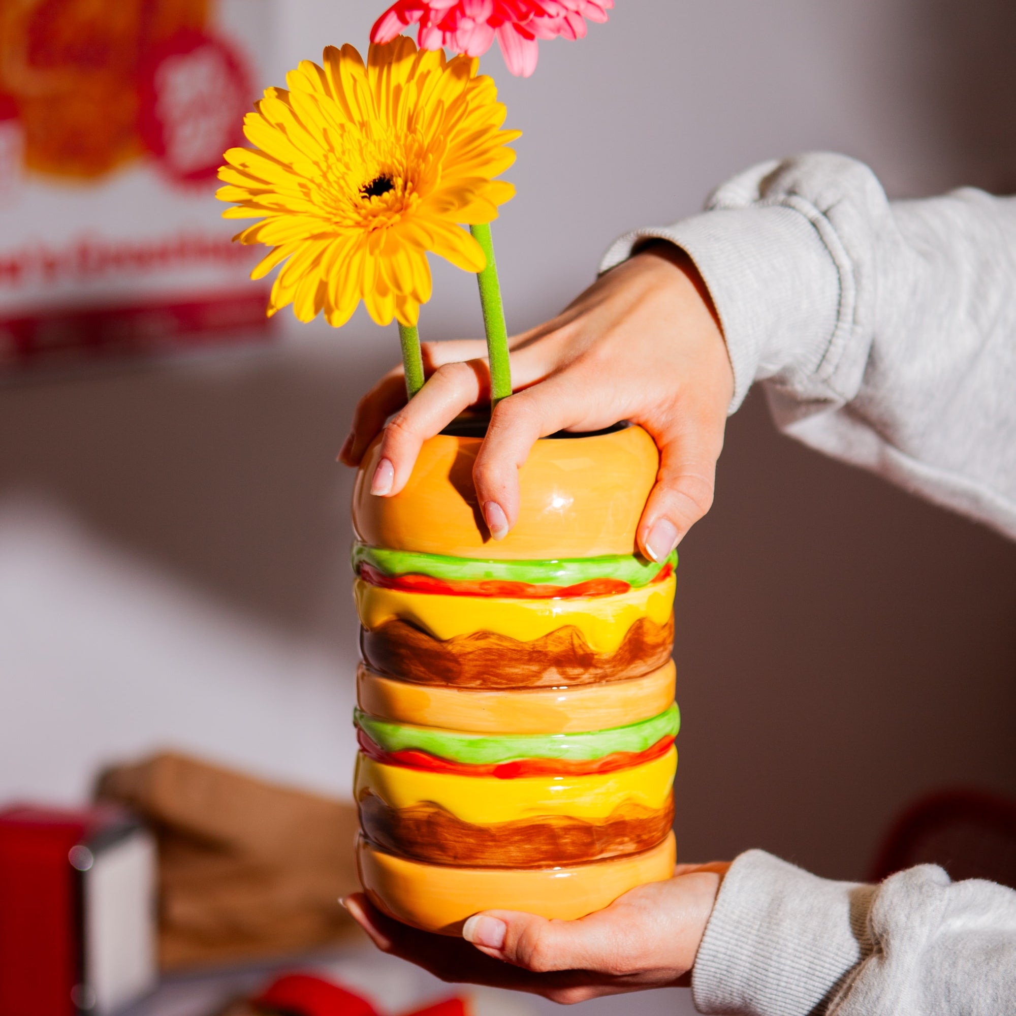 Burger Vase