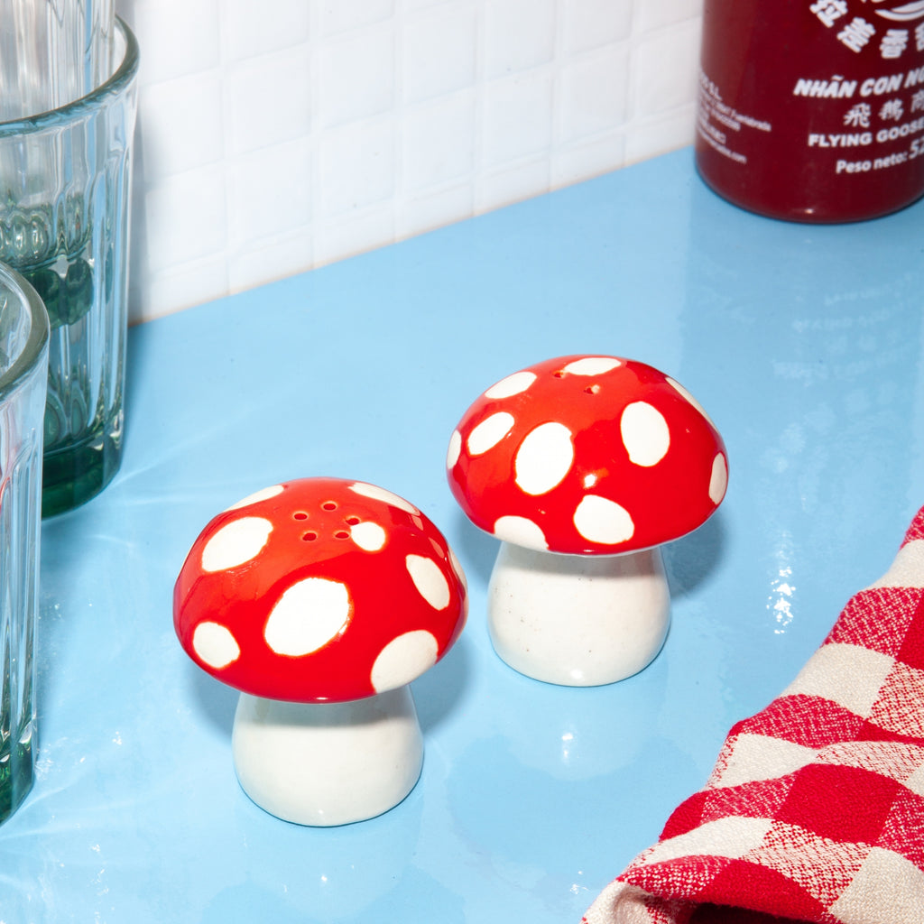 Mushroom Salt and Pepper Shakers